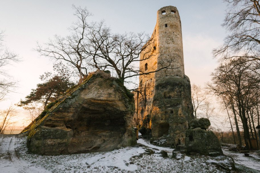 Castle Ruins Valečov, Boseň-Mnichovo Hradiště, Czech Republic (Czechia)